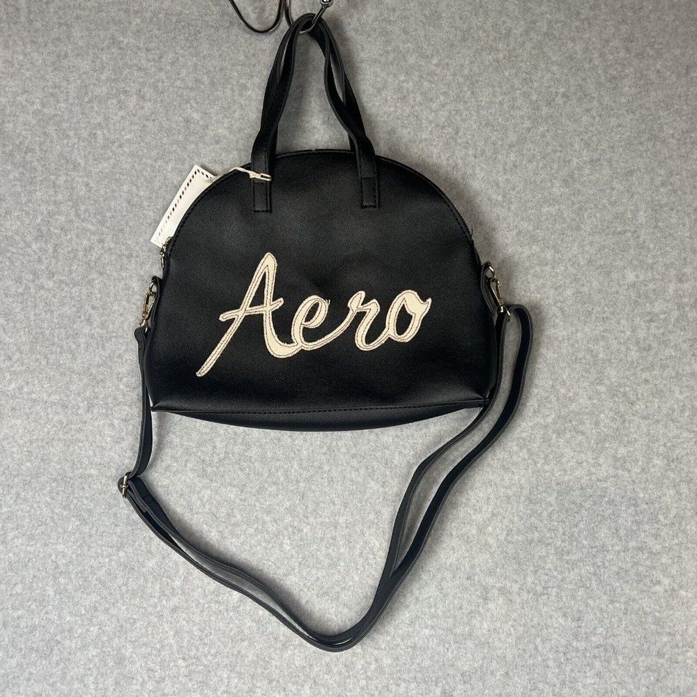 Aeropostale/Aero Black & White Logo Hand Bag Shoulder Purse New With Tags
